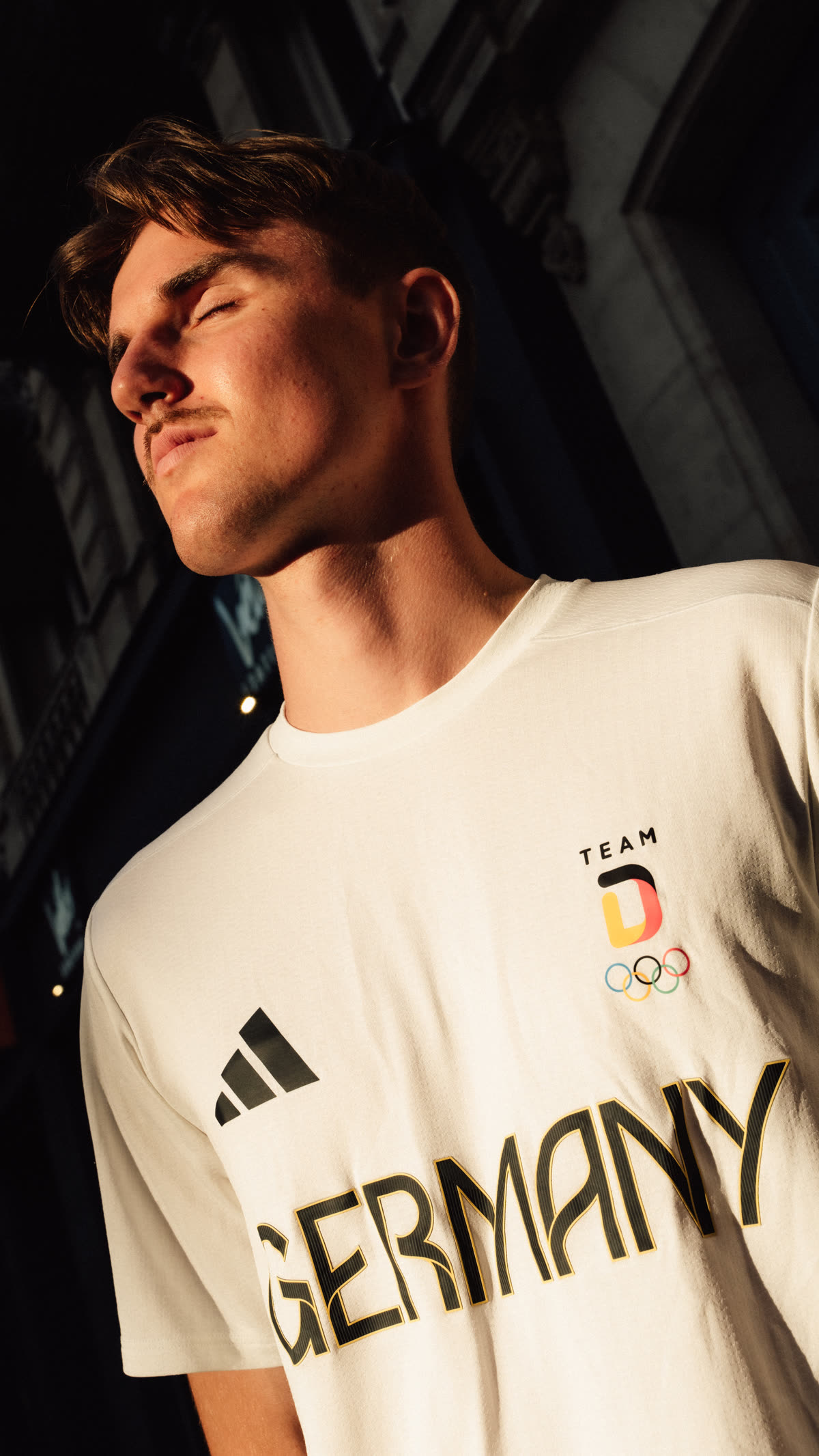 Porträt von Velten Schneider im Team-Deutschland-Shirt
